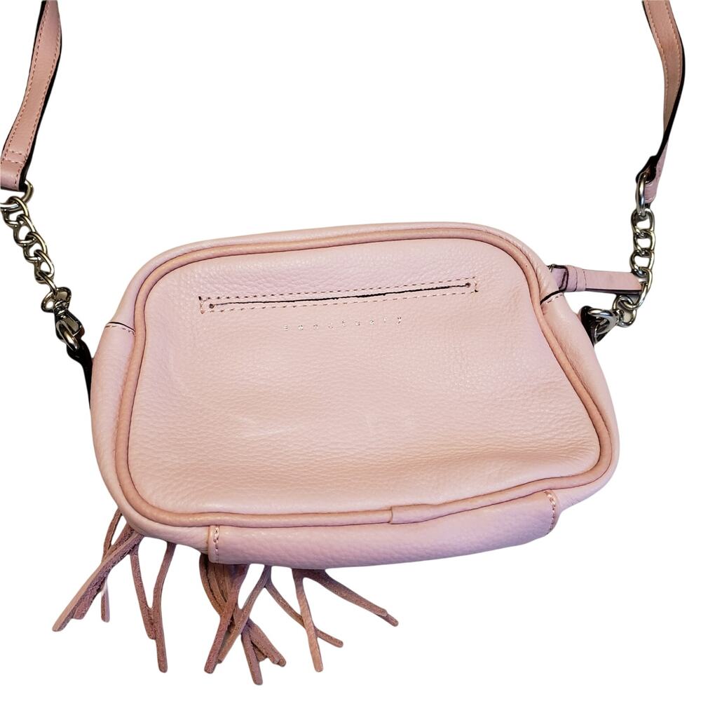 Sanctuary Flamingo Pink Crossbody Tasseled 8.5x5.5 Purse Bag